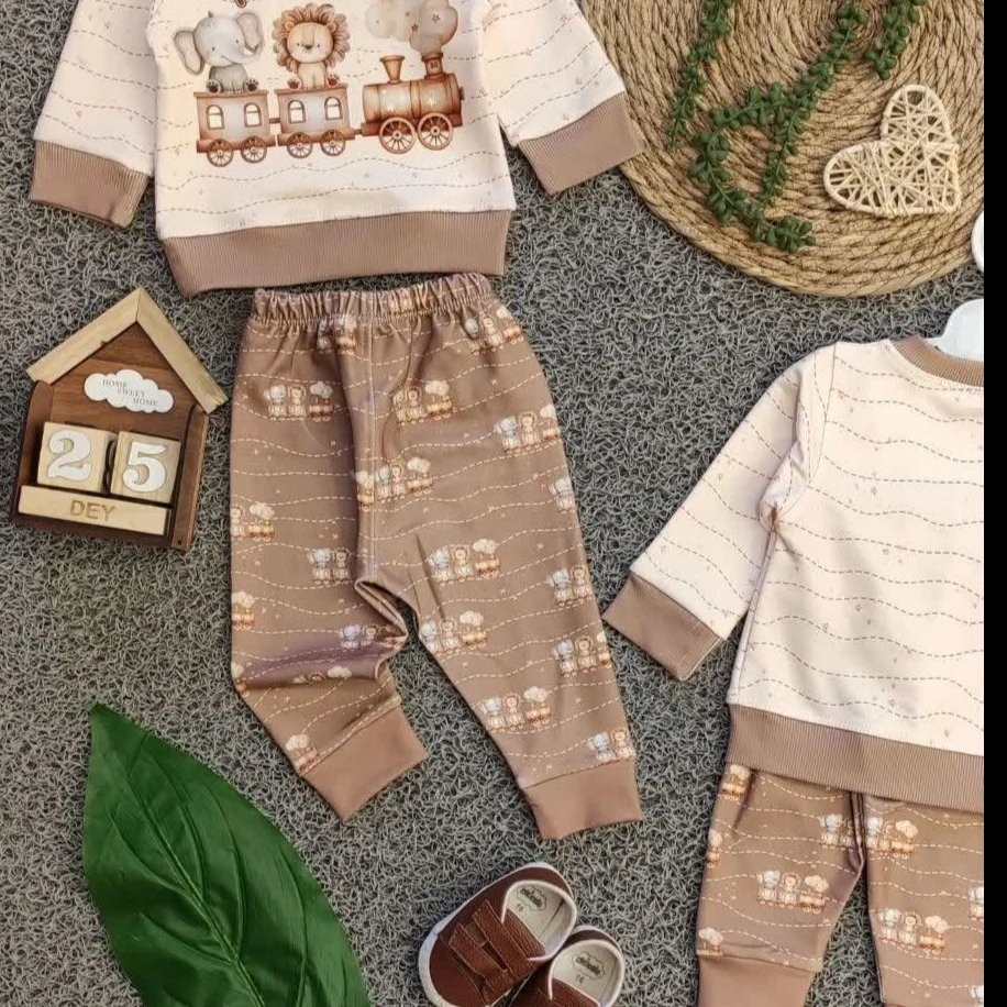 بلوز شلوار طرح قطار13376