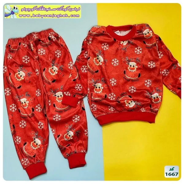 بلوز شلوار گوزن کریسمس