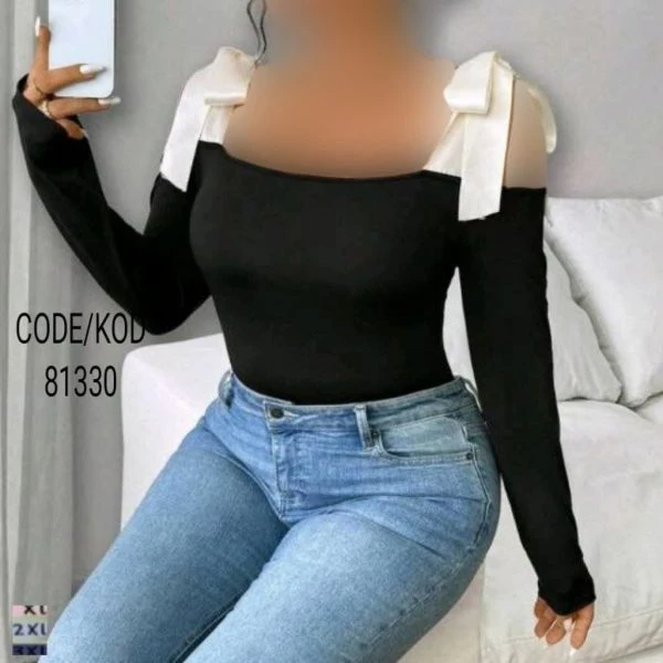 بلوز مجلسی پاپیونی سایزبزرگ