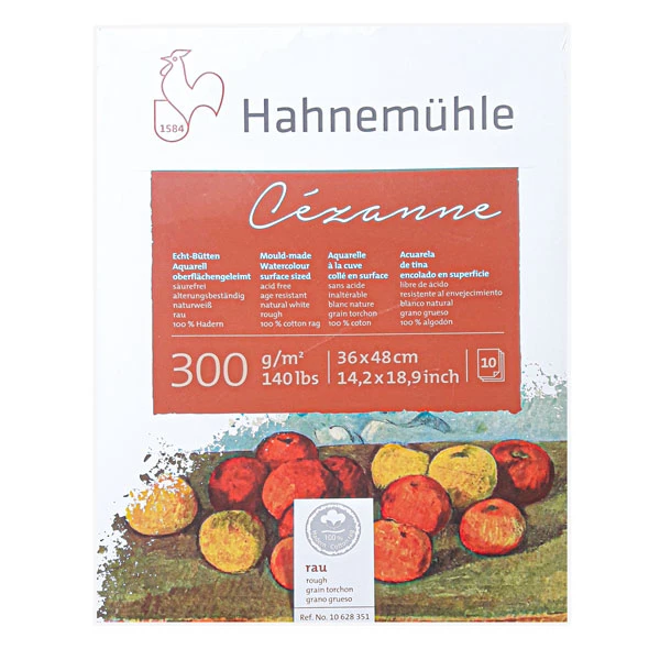 بلوک آبرنگ 10 برگ هانیموله 48*36 سانتیمتر (راف 300 گرم)