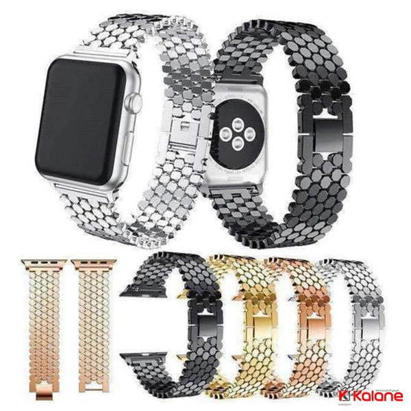 بند استیل ساعت هوشمند Apple Watch 42/44mm مدل لانه زنبوری
