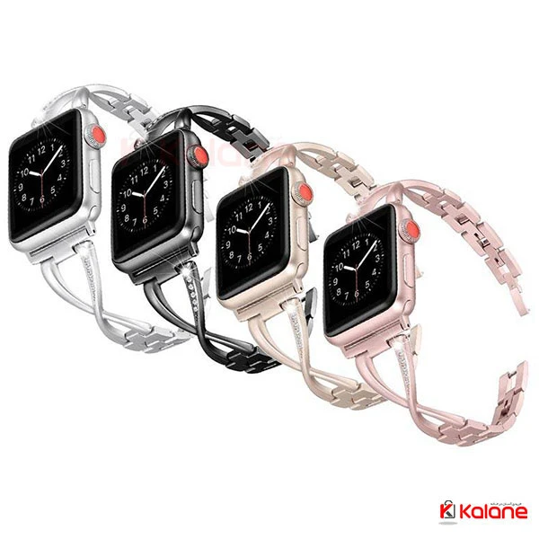 بند استیل ساعت هوشمند Apple Watch 7 41mm مدل Jansin