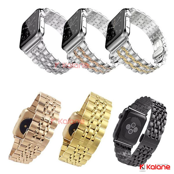 بند استیل ساعت هوشمند Apple Watch 7 45/49mm مدل 7Bead