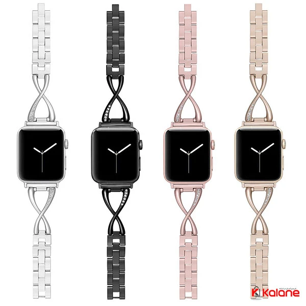 بند استیل ساعت هوشمند Apple Watch 7 45/49mm مدل Jansin
