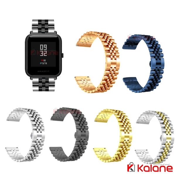 بند استیل ساعت هوشمند Xiaomi Amazfit Bip S مدل 5Rows