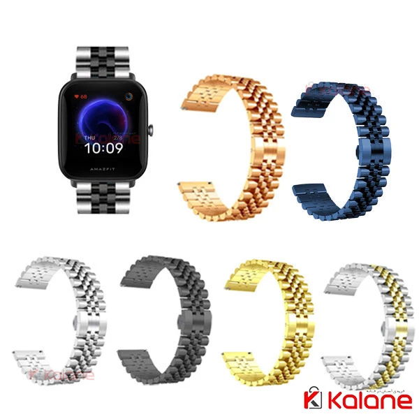 بند استیل ساعت هوشمند Xiaomi Amazfit Bip U Pro مدل 5Rows