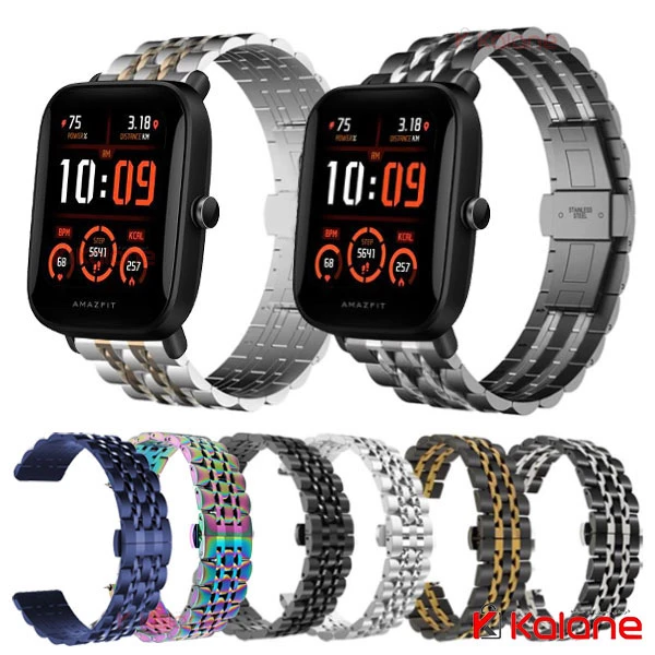 بند استیل ساعت هوشمند Xiaomi Amazfit Bip U Pro مدل 7Bead