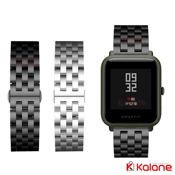 بند استیل ساعت هوشمند Xiaomi Amazfit Bip مدل 5Bead