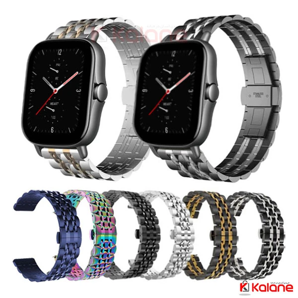 بند استیل ساعت هوشمند Xiaomi Amazfit GTS 2e مدل 7Bead