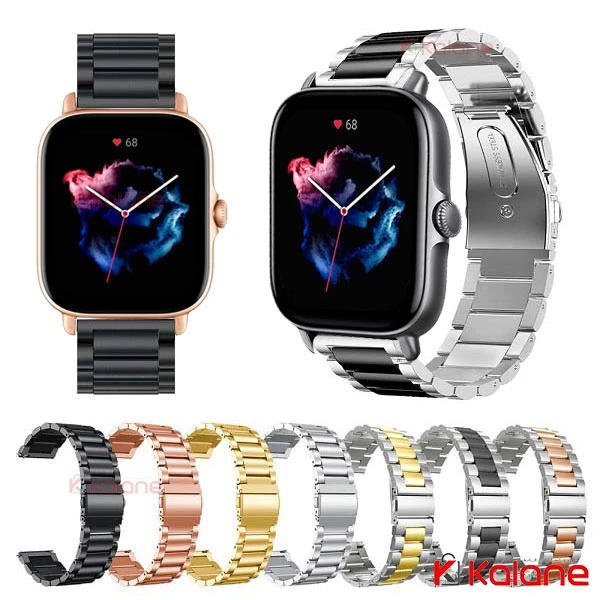 بند استیل ساعت هوشمند Xiaomi Amazfit GTS 3 مدل 3Bead