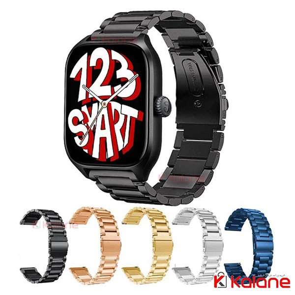 بند استیل ساعت هوشمند Xiaomi Amazfit GTS 4 مدل 3Bead
