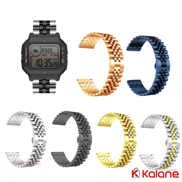 بند استیل ساعت هوشمند Xiaomi Amazfit Neo مدل 5Rows