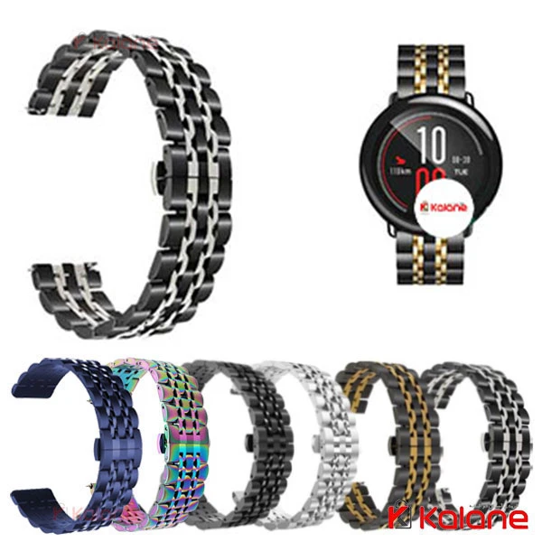 بند استیل ساعت هوشمند Xiaomi Amazfit Pace مدل 7Bead