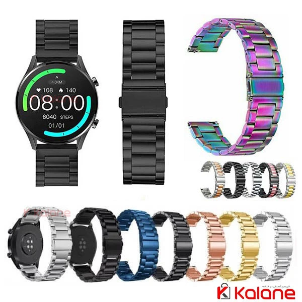 بند استیل ساعت هوشمند Xiaomi IMILAB W12 مدل 3Bead