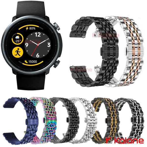 بند استیل ساعت هوشمند Xiaomi Mibro A1 مدل 7Bead