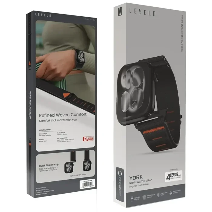 بند اپل واچ LEVELO لِوِلُ York Nylon Watch Strap