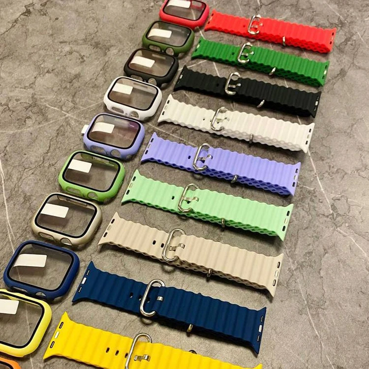 بند اپل واچ سری الترا 2 سایز 49 میلی متری Apple Watch ULTRA 2 - 49mm مدل اوشن بهمراه کاورصفحه
