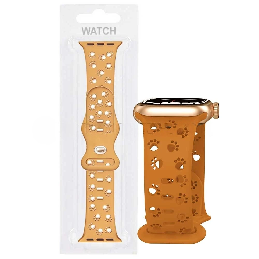 بند اپل واچ مدل SILICON 42mm/44mm/45mm/49mm طرح ردپا