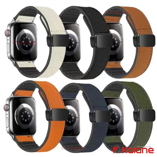 بند ساعت هوشمند Apple Watch 38/40mm مدل چرمی Magnetic