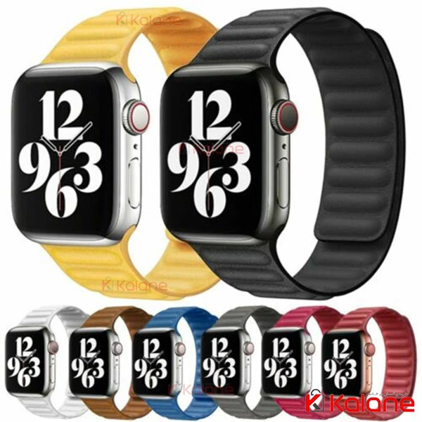 بند ساعت هوشمند Apple Watch 7 41mm مدل Leather Link
