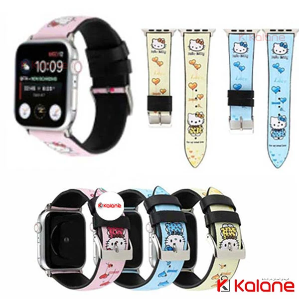 بند ساعت هوشمند Apple Watch 7 45mm مدل Hello kitty