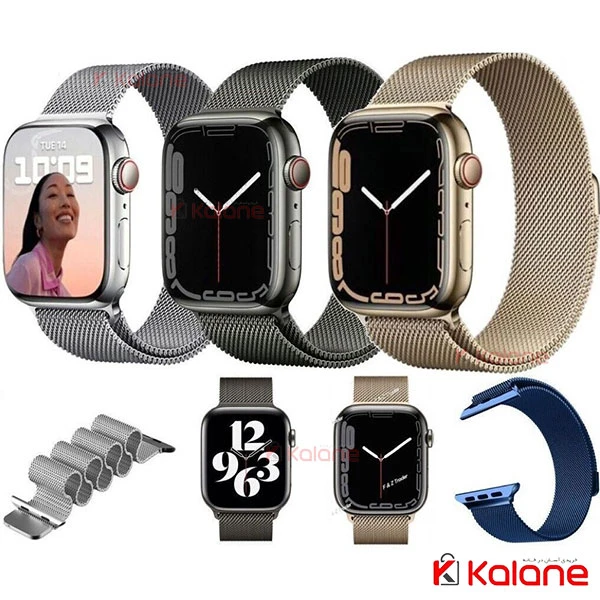 بند ساعت هوشمند Apple Watch 8 41mm مدل استیل حصیری
