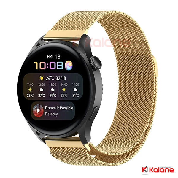 بند ساعت هوشمند Huawei Watch 3 Pro مدل استیل حصیری