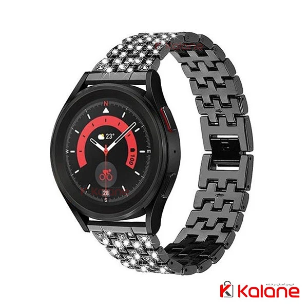 بند ساعت هوشمند Samsung Galaxy Watch 5 Pro مدل فلزی نگین دار