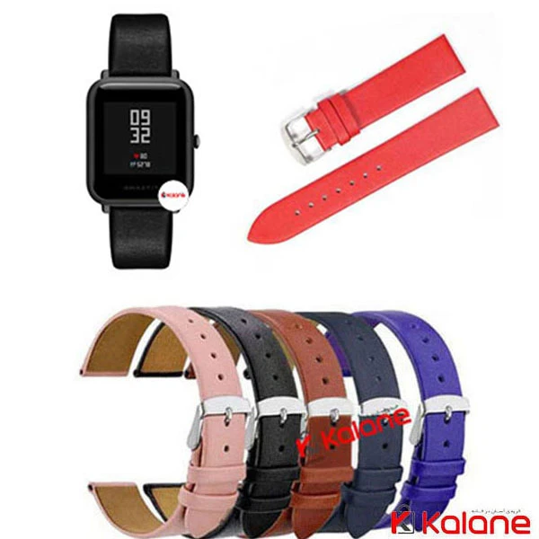 بند ساعت هوشمند Xiaomi Amazfit Bip S مدل Fancy Leather
