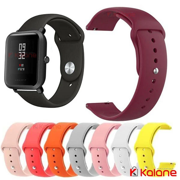 بند ساعت هوشمند Xiaomi Amazfit Bip S مدل سیلیکونی دکمه ای