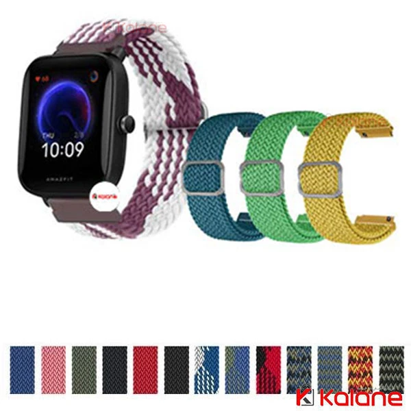 بند ساعت هوشمند Xiaomi Amazfit Bip U Pro مدل Braided Solo Loop