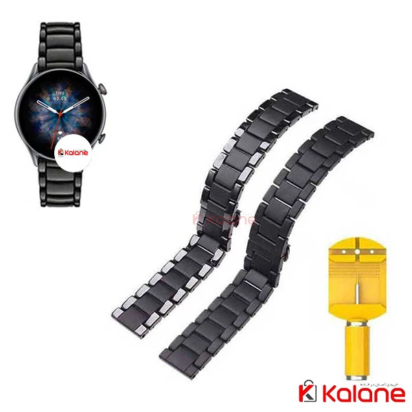 بند ساعت هوشمند Xiaomi Amazfit GTR 3 مدل 3Bead Carbon