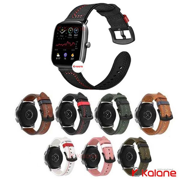 بند ساعت هوشمند Xiaomi Amazfit GTS 2 Mini مدل Nubuck Leather
