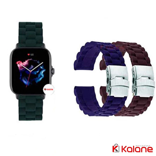 بند ساعت هوشمند Xiaomi Amazfit GTS 3 مدل 3Beads Silicone