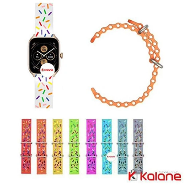 بند ساعت هوشمند Xiaomi Amazfit GTS 4 مدل Ocean Donut