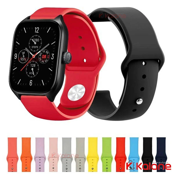بند ساعت هوشمند Xiaomi Amazfit GTS 4 مدل سیلیکونی دکمه ای