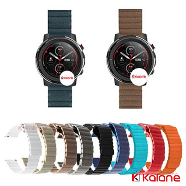 بند ساعت هوشمند Xiaomi Amazfit Stratos 3 مدل Leather Loop
