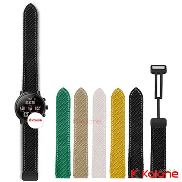 بند ساعت هوشمند Xiaomi Amazfit Stratos 3 مدل Leather hive