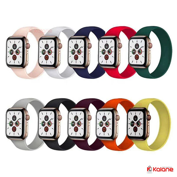 بند سیلیکونی ساعت هوشمند Apple Watch 38/40mm مدل Solo Loop