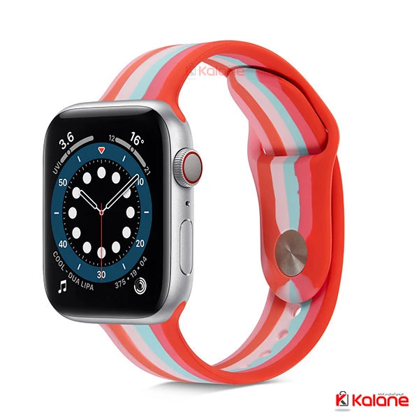 بند سیلیکونی ساعت هوشمند Apple Watch 42/44mm مدل رنگین کمان