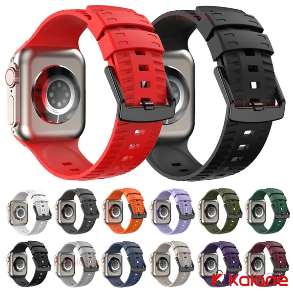 بند سیلیکونی ساعت هوشمند Apple Watch 7 41mm مدل Spartan