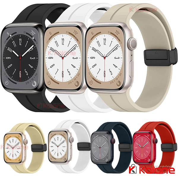 بند سیلیکونی ساعت هوشمند Apple Watch 8 41mm مدل Magnetic Buckle
