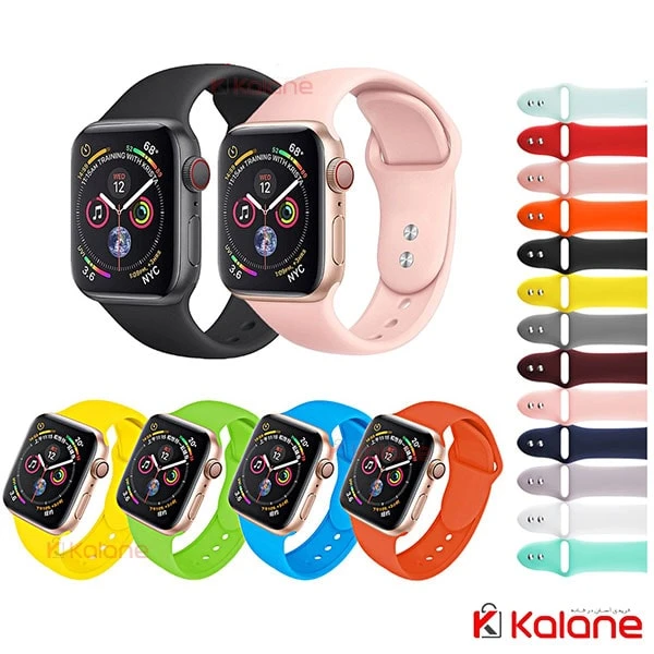بند سیلیکونی ساعت هوشمند Apple Watch Ultra 45/49mm مدل دکمه ای