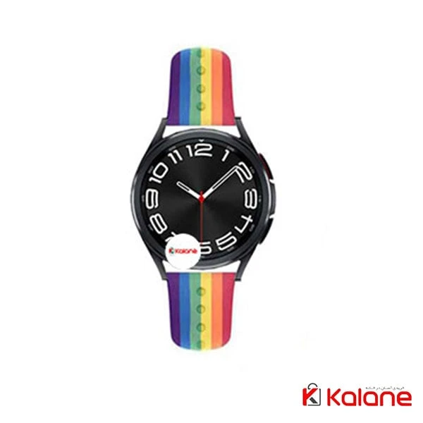 بند سیلیکونی ساعت هوشمند Samsung Galaxy Watch 6 Classic 43mm مدل رنگین کمان