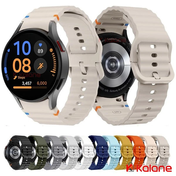 بند سیلیکونی ساعت هوشمند Samsung Galaxy Watch FE مدل Wave