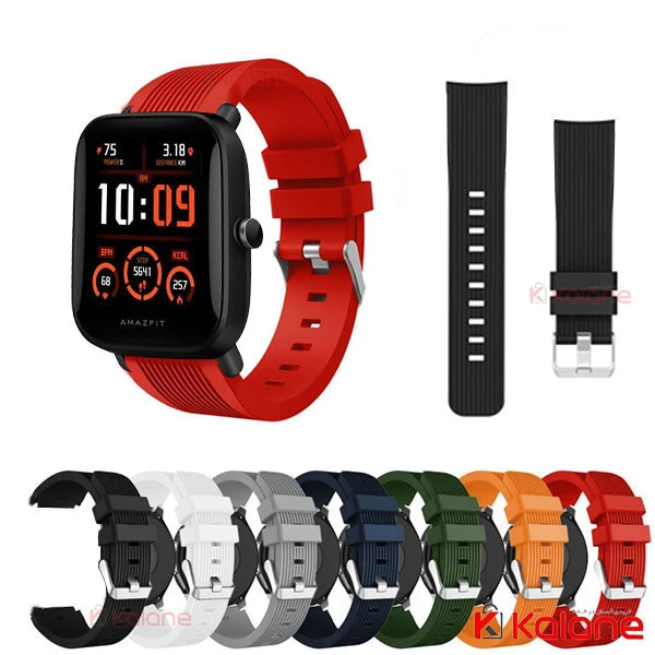 بند سیلیکونی ساعت هوشمند Xiaomi Amazfit Bip U Pro طرح Straight