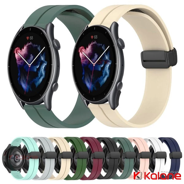 بند سیلیکونی ساعت هوشمند Xiaomi Amazfit GTR 3 مدل Magnetic Buckle