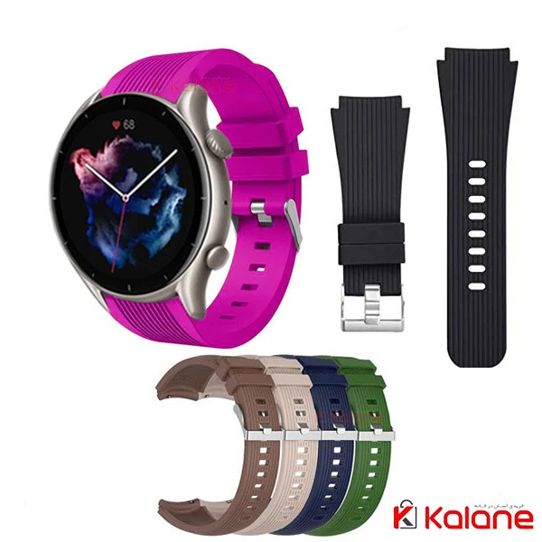 بند سیلیکونی ساعت هوشمند Xiaomi Amazfit GTR 3 مدل Straight