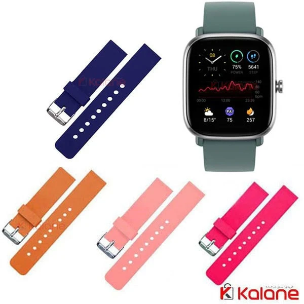 بند سیلیکونی ساعت هوشمند Xiaomi Amazfit GTS 2 Mini مدل Rubber