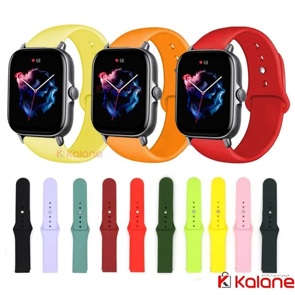 بند سیلیکونی ساعت هوشمند Xiaomi Amazfit GTS 3 مدل دکمه ای